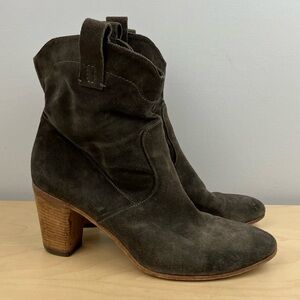 Alberto Fermani Women’s Size 41 / 10.5-11 Brown Suede Heeled Western Boots